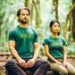 Adult AtSymbolStore "Forest Bathing" Gold-Letter T-Shirt (unisex)