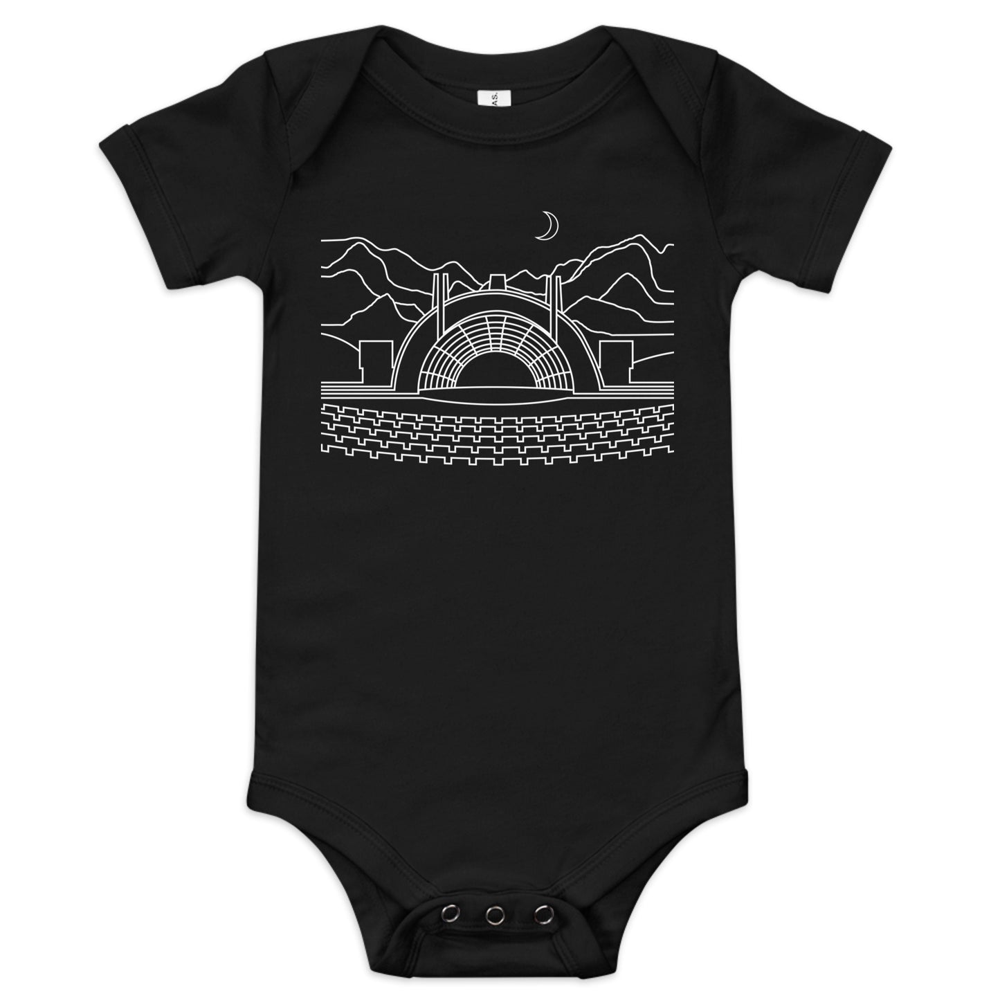 AtSymbolStore H-Bowl Line Design Baby Short Sleeve Onesie (unisex)