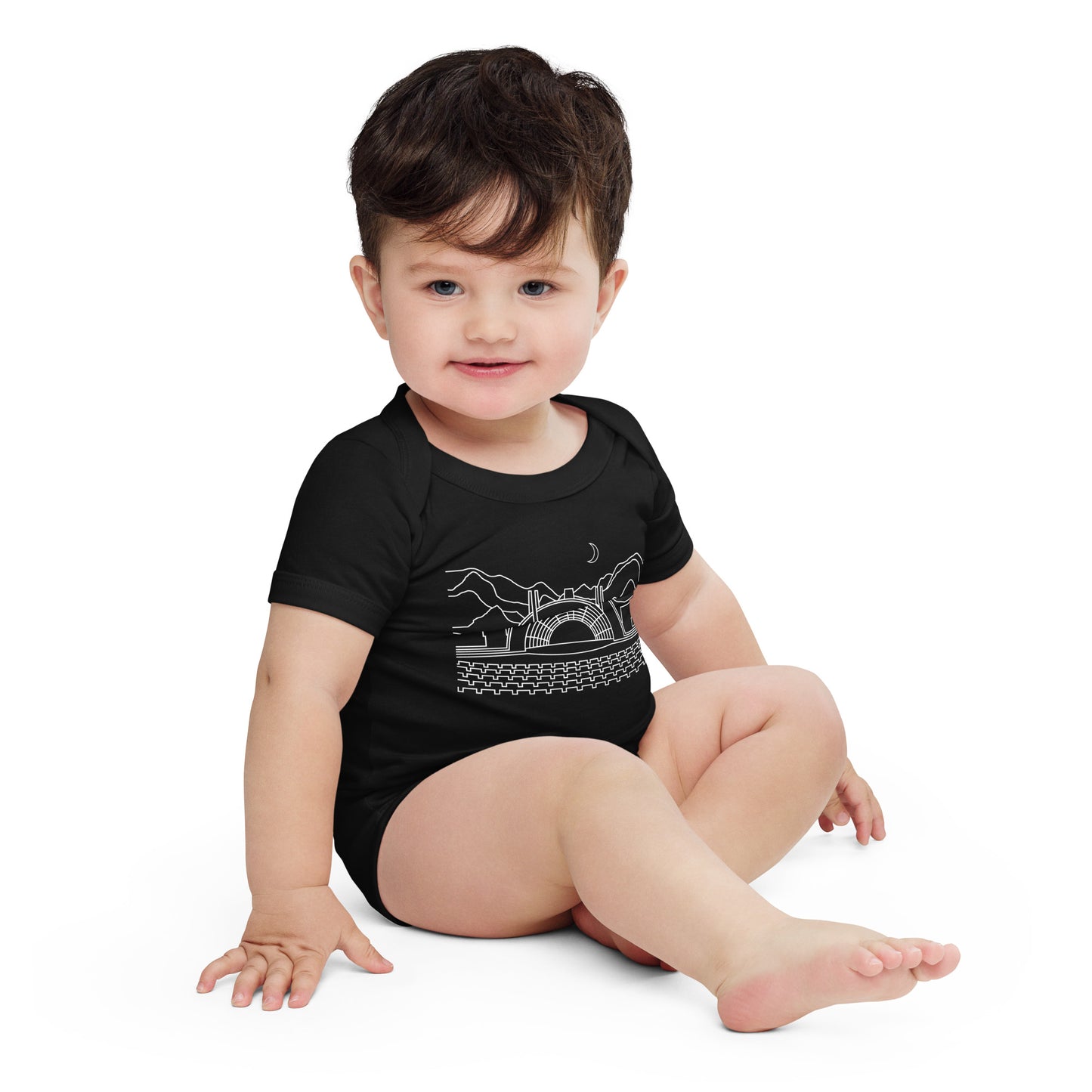 AtSymbolStore H-Bowl Line Design Baby Short Sleeve Onesie (unisex)