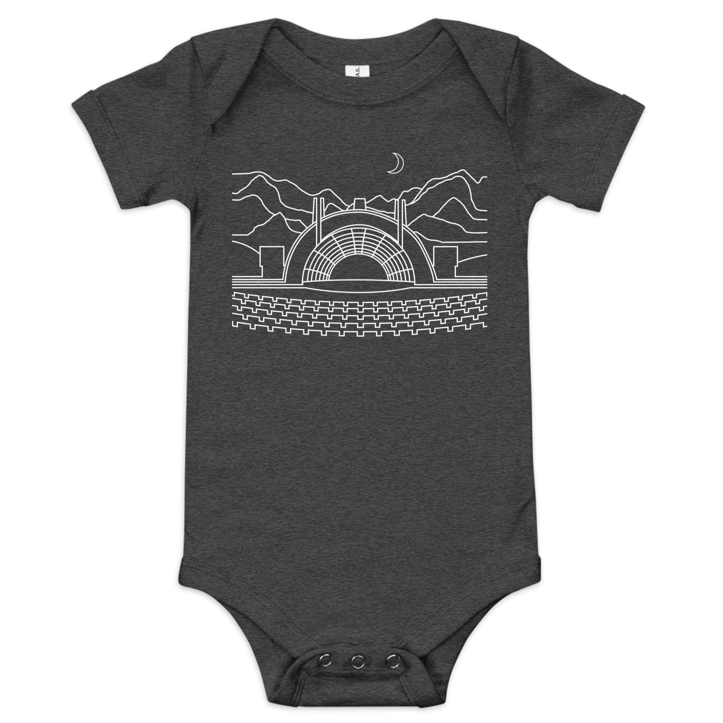 AtSymbolStore H-Bowl Line Design Baby Short Sleeve Onesie (unisex)