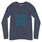 AtSymbolStore Aqua Seattle Line Design Long Sleeve T-Shirt (unisex)