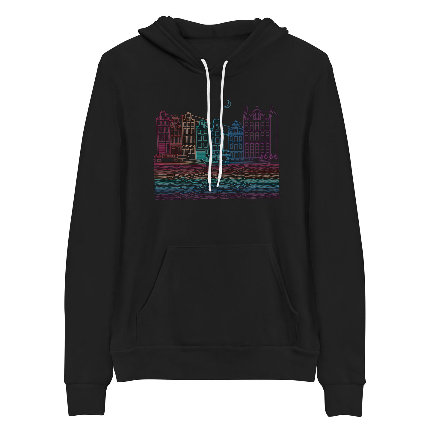 AtSymbolStore Amsterdam Color-Bomb Line Design Hoodie (unisex)