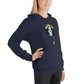 AtSymbolStore Lady-Ukraine Flower Skull Sweatshirt (unisex)