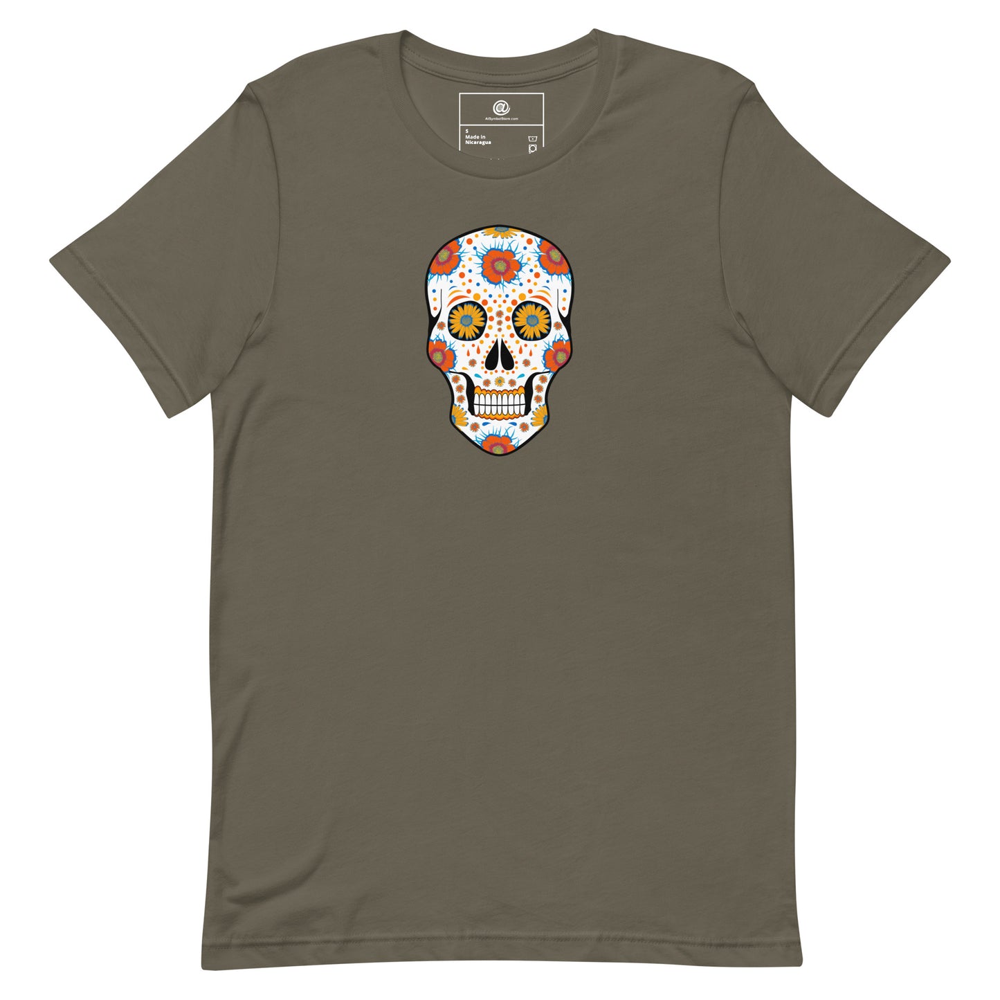 AtSymbolStore Autumn-Print Skull T-Shirt (unisex)