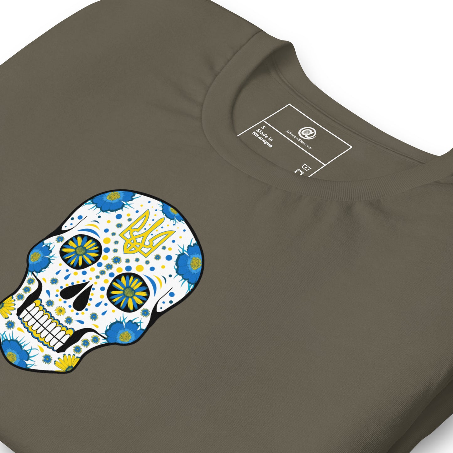 AtSymbolStore Ukraine Skull T-Shirt (unisex)