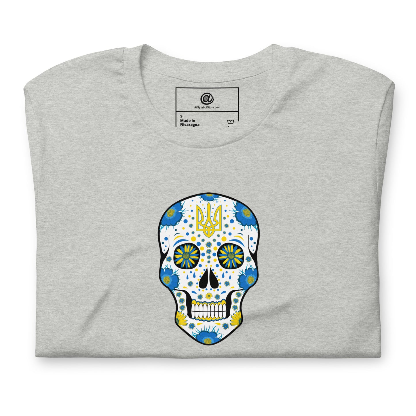 AtSymbolStore Ukraine Skull T-Shirt (unisex)