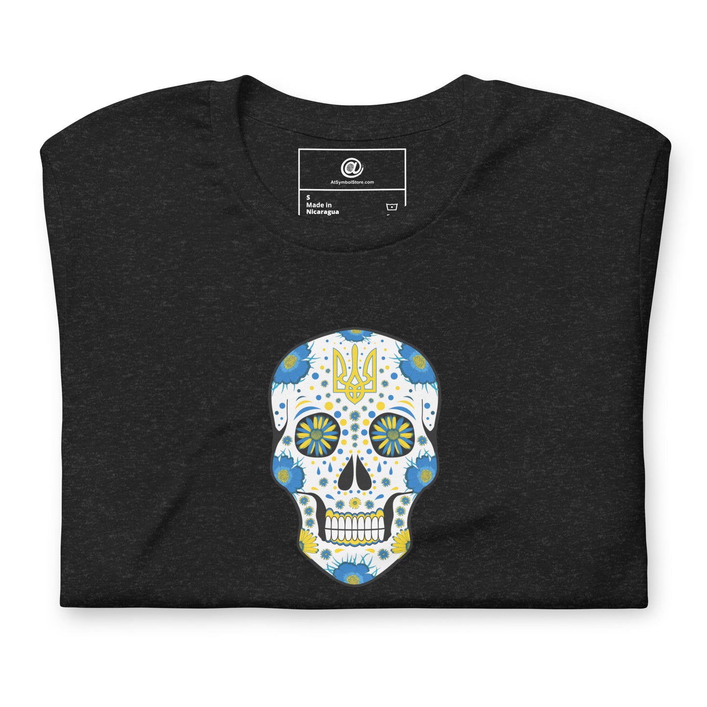 AtSymbolStore Ukraine Skull T-Shirt (unisex)