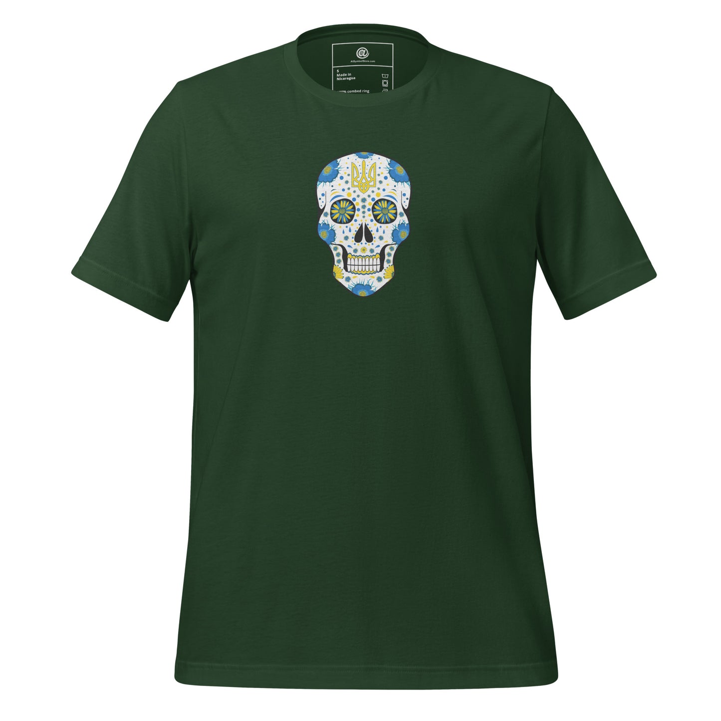 AtSymbolStore Ukraine Skull T-Shirt (unisex)