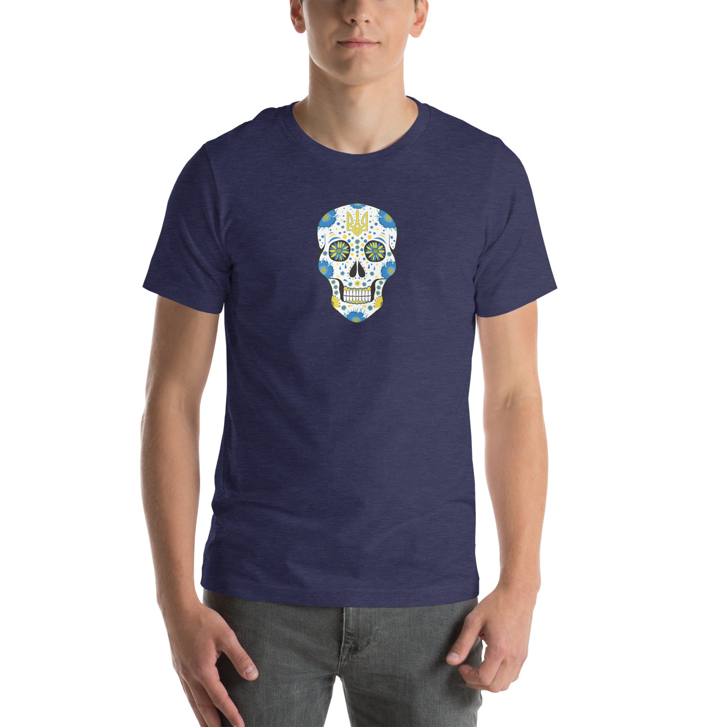 AtSymbolStore Ukraine Skull T-Shirt (unisex)