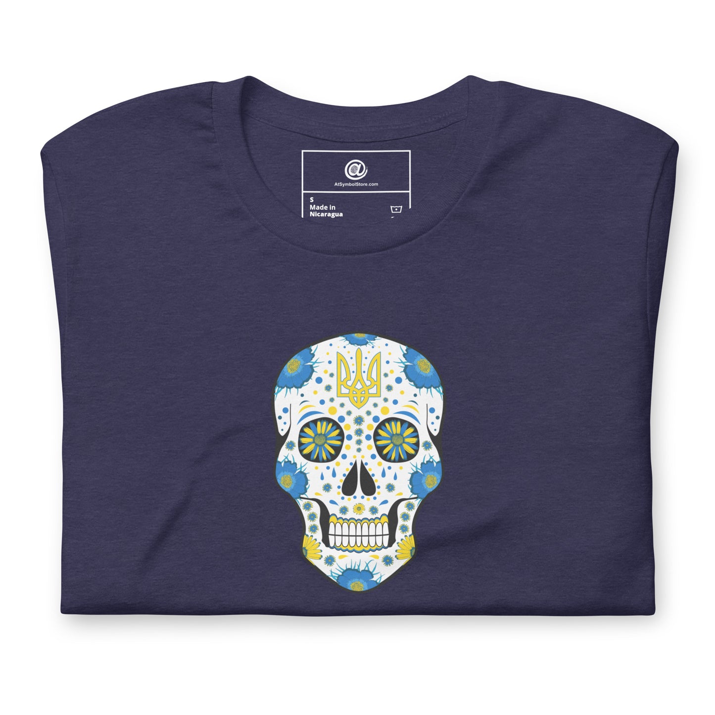 AtSymbolStore Ukraine Skull T-Shirt (unisex)