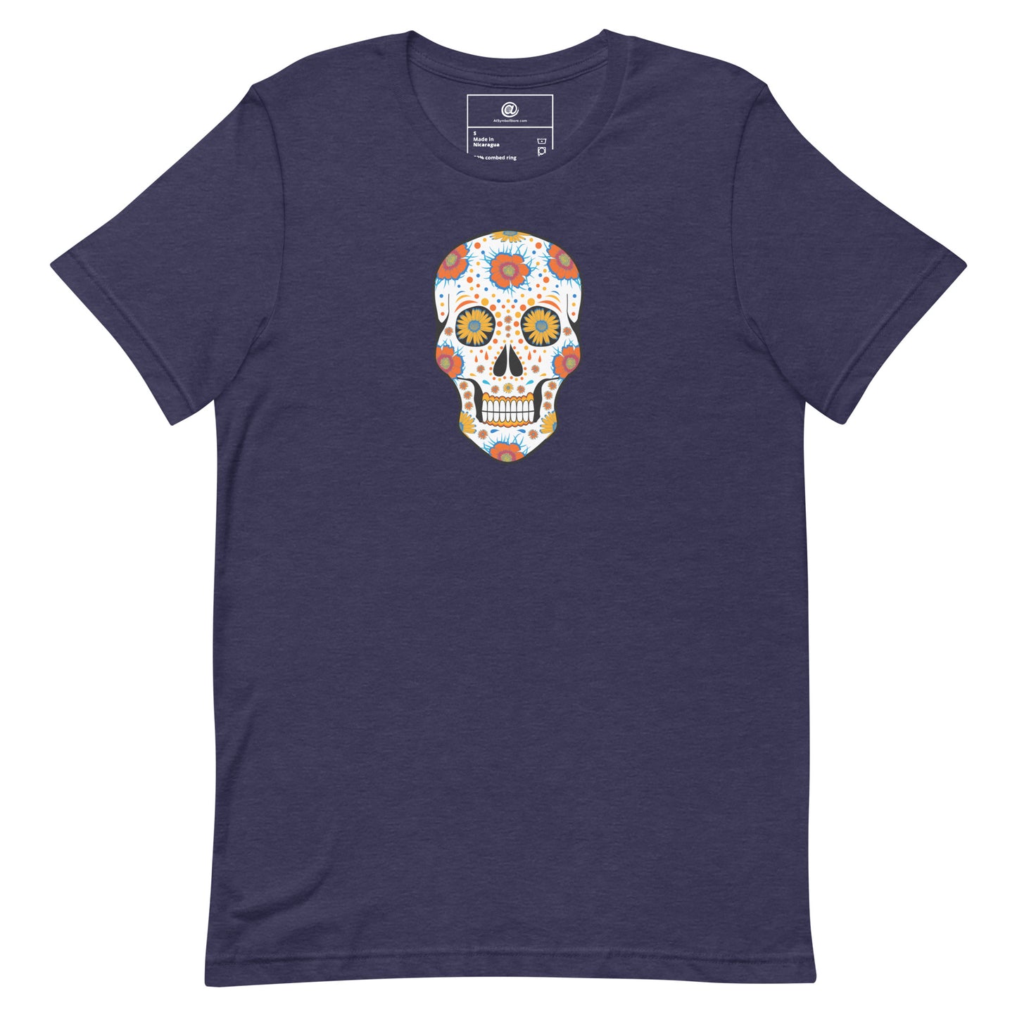 AtSymbolStore Autumn-Print Skull T-Shirt (unisex)