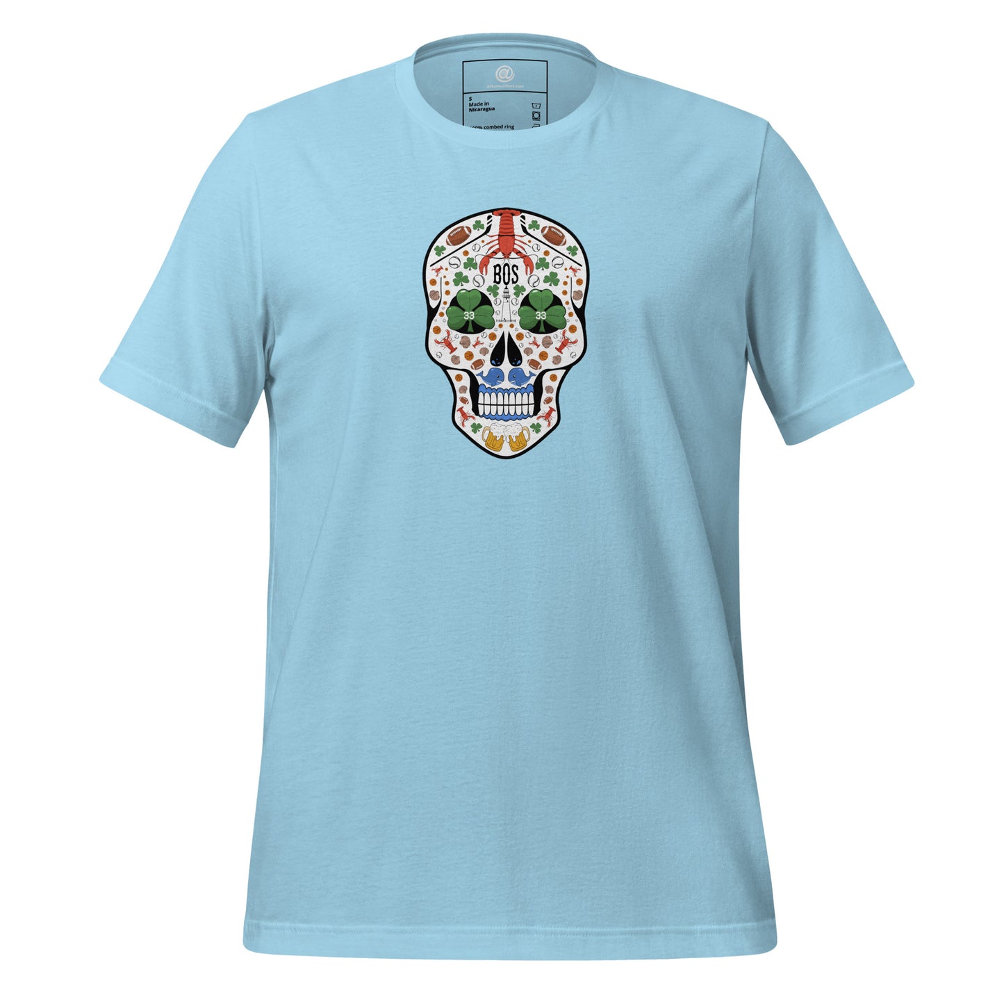 AtSymbolStore Boston Skull T-Shirt (unisex)