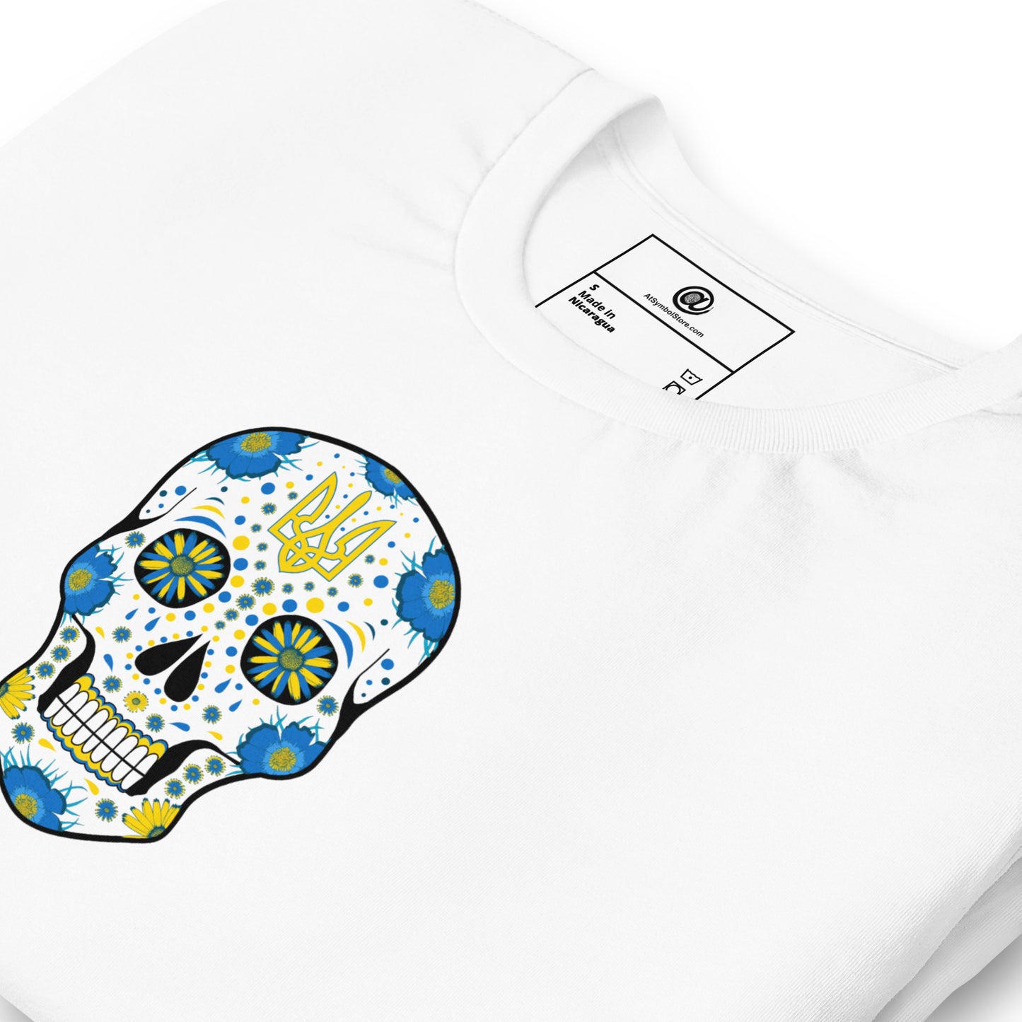 AtSymbolStore Ukraine Skull T-Shirt (unisex)