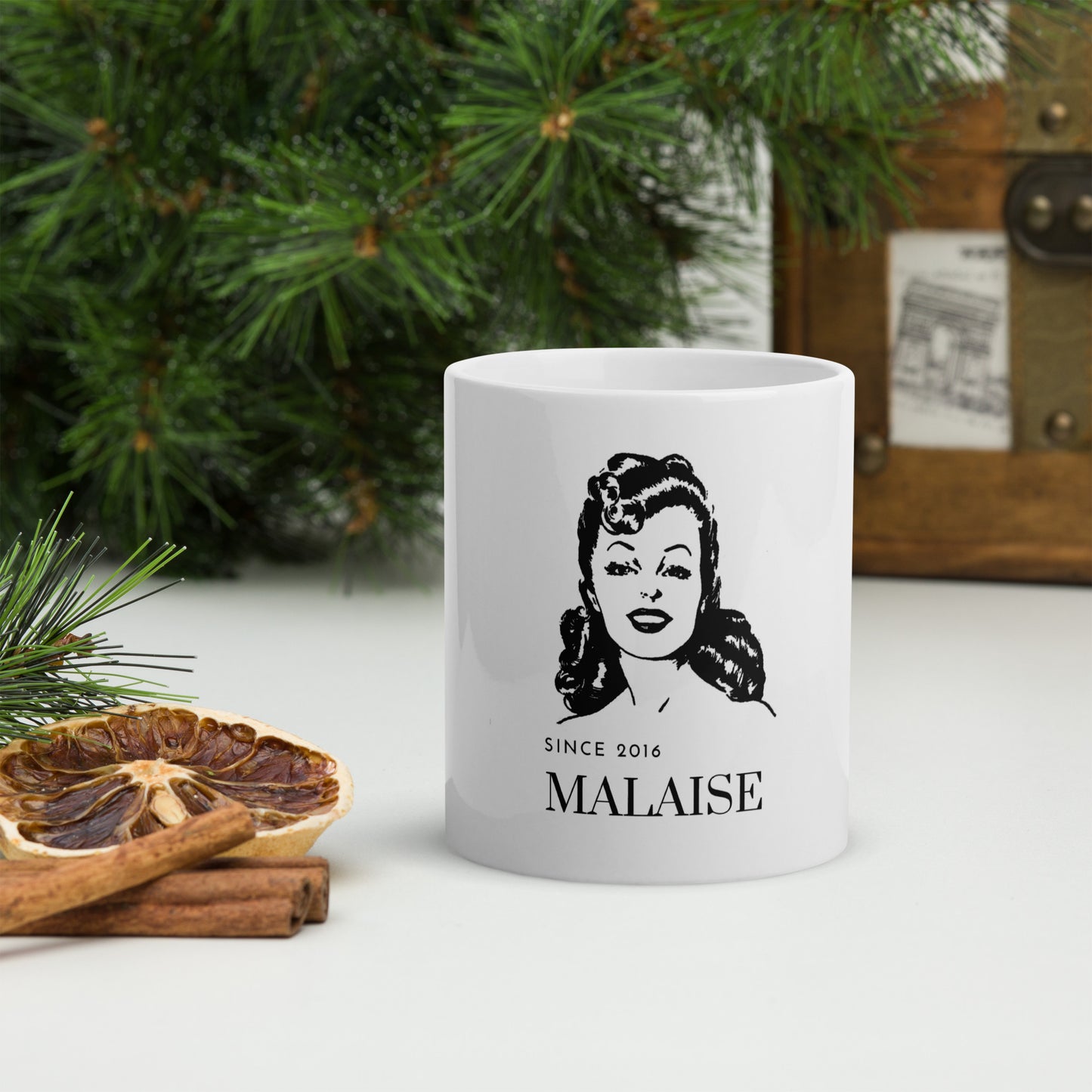 AtSymbolStore White Glossy Malaise Mug