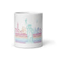 White NYNY Color-Bomb Line Design Mug