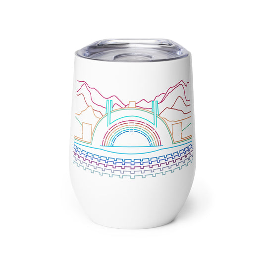 AtSymbolStore H-Bowl Rainbow Print Wine Tumbler