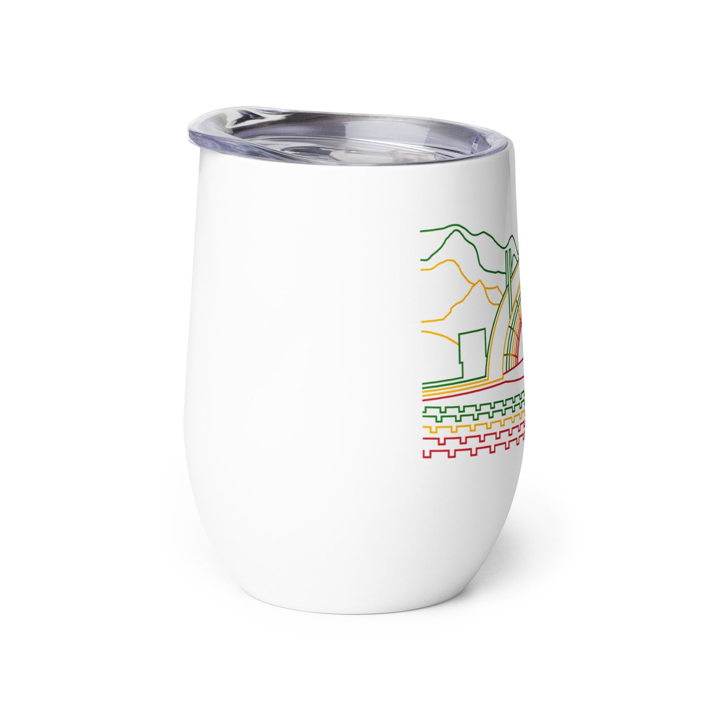 AtSymbolStore H-Bowl Reggae Print Wine tumbler