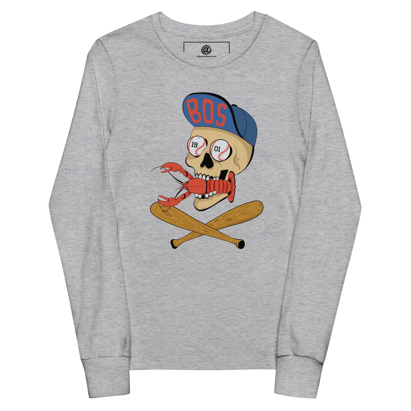 Youth AtSymbolStore BoSox & Bats Long Sleeve T-Shirt (unisex)